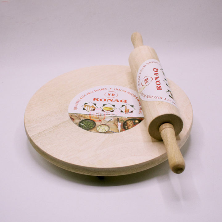 Chakla Belan Wooden Perfect Roti Maker Round Roti Rolling Board patra ...
