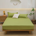 A simple pure color bed cover single all-wrapped mattress protective cover dust cover (without pillowcase) for all seasons. 
