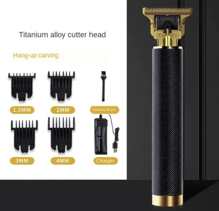Vintage%20T9%20Black%20Diamond%20Metal%20Body%20Professional%20Hair%20Clipper%20With%20R-Type%20Obtuse%20Angle%20Cutter%20Head%20-%20Image%202