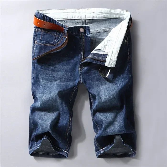 2024%20Summer%20New%20Denim%20Shorts%20Black%20and%20Blue%20Men's%20Clothing%20Stretch%20Straight%20Slim%20Fit%20Casual%20Short%20Jeans%20Men's%20Brand%20Clothing%20-%20Image%207