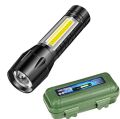 Rechargeable Zoom Tourch Light LED USB portable Tourch 3 Moods Mini Camping Light. 