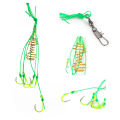 DNDYUJU 4pcs/Box Explosion Fishing Hook 6#-13# Fishing Lure Bait Trap Feeder Cage Fishing Hook with Stainless Steel Springs. 