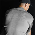 Oversized Loose Running T-Shirts Mens Gym Warriors Fitness Sports Half Sleeve T Shirt Summer Mesh Quick Dry Breathable Clothing.