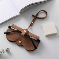 Es. high-end portable leather sunglasses case retail/wholesale Easyhome E914. 