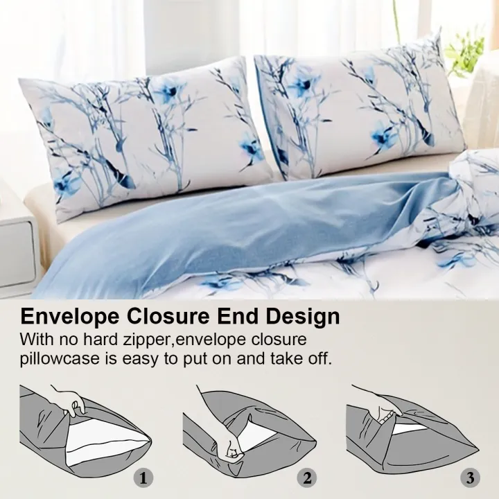 3pcs/set%20Leaf%20Floral%20Pattern%20Duvet%20Cover%20Set(1%20Duvet%20Cover%20&%202%20Pillowcase%EF%BC%89Soft%20And%20Skin-Friendly%20Duvet%20Cover%20Bedding%20Set%20-%20Image%205