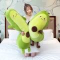 Stuffed Fruit Avocado Doll Green Giant Avocado Plush Toy Soft Doll Big Sleeping Pillow Birthday Cute  for Girl Room Decor. 