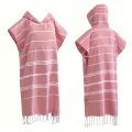 1pc Turkish Surf Poncho Changing Towel, Swim Robes, Surf Poncho, Beach Towel for Adult Men Women Beach Pool.
