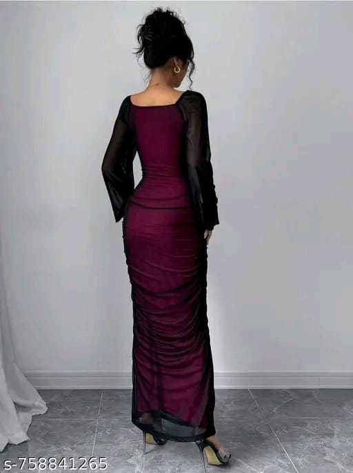 Claire%20Nepal%20Wine%20Bodycon%20Maxi%20Dress%20for%20Women%20%7C%20Stylish%20Dress%20%7C%20Party%20Outfit%20-%20Image%202