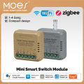 MOES Tuya Smart Mini Switch Module WiFi ZigBee 1-4 Gang DIY Timer Home Automation Works with Alexa  Home Assistant. 