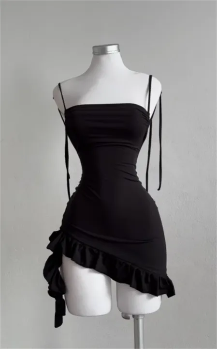 Sleeveless%20Backless%20Ruffles%20Mini%20Dress%20Women%20Summer%20Y2K%20Lace%20Up%20Black%20Bodycon%20Dresses%20Party%20Club%20Streetwear%202025%20New%20Sundress%20-%20Image%202