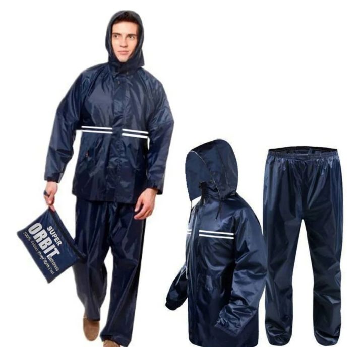 RAINCOAT HEAT SEALING SUPER ORBIT DOUBLE CHEMBER WITH TROUSER RAIN COVER
