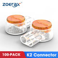ZoeRax 100PCS K1 K2 K3 Connector Wire Splice Connector RJ45 RJ11 Wiring Ethernet Telephone Cable Cord UY2 Network Cable Terminal. 