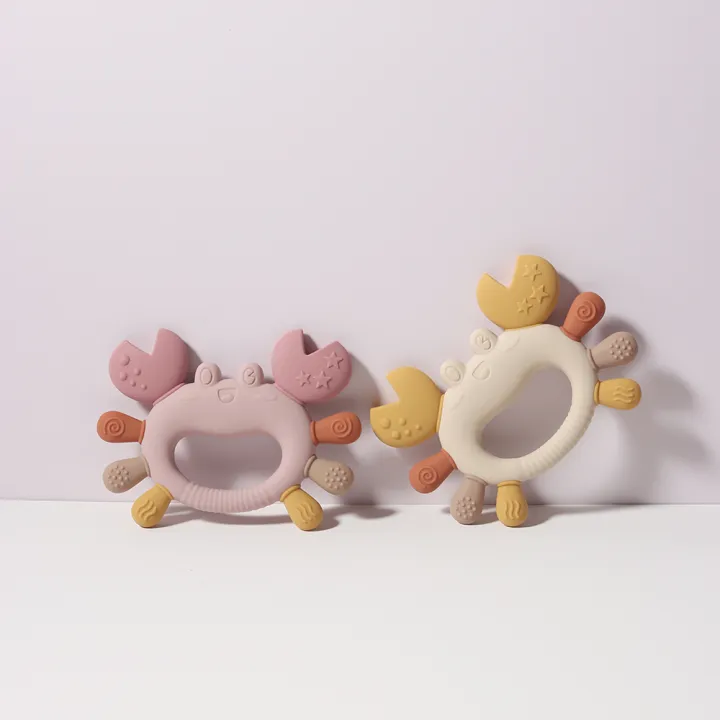 Crab-Shaped%20Baby%20Teether%20%20Food-Grade%20Silicone%20Teething%20Toy%20%20BPA-Free%20Chillable%20Infant%20Teether%20for%20Sore%20Gums%200-24%20Months%20-%20Image%202