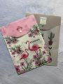 Cute A4 Paper File Bag Fresh Floral Transparent Folder. 