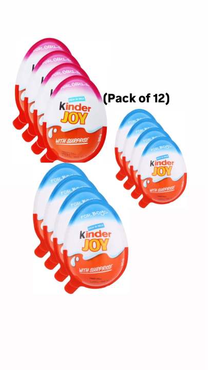 Kinder Joy Hyper City Combo-Chocolate with Surprise, 20G(12pcs) Promo Pack, 240 Grams