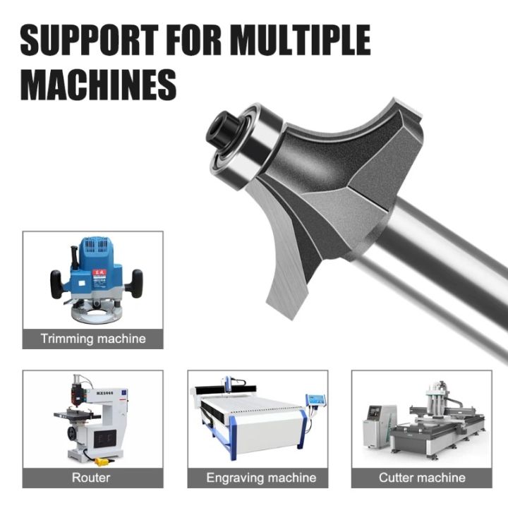 1Pc%206/12mm%20Shank%20Fillet%20Cutter%20Chamfering%20Router%20Bit%20%20Alloy%20Fillet%20Router%20Bit%20Multifunction%20Trimming%20Machine%20Router%20Bits%20-%20Image%202