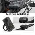 Bike Bell 120DB Burglar Vibration Alarm Bicycle  Bell for Handlebars Waterproof USB Rechargeable for Mountain Bike Scooter. 