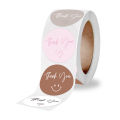 Thank You Stickers Roll |1 inch | Waterproof | 500 Labels for Small Business Stickers| 4  Designs. 