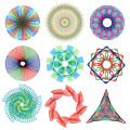 22pcs Spirograph Spiral Art Drawing Kit The Classic Way to Make Countless Amazing Designs For Kids Drawing Rulers Toys Set. 
