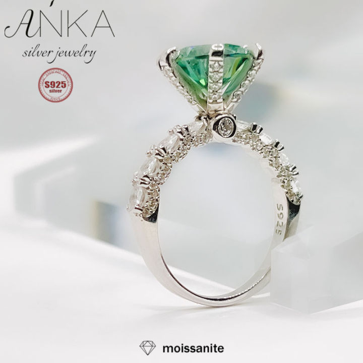 S925%20Sterling%20Silver%20Ring%20Green%203ct%20Moissanite%20Ring%20Light%20Luxury%20Premium%20Group%20Set%20Full%20Moissanite%20Ring%20jewellery%20women%20rings%20-%20Image%203