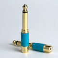 2/6/10Pcs RCA Jack Audio Connector 6.35mm Mono Male Plug to RCA Female Jack Speaker Adapter Converter Connector. 