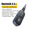 Essager 2 in 1 Wireless Bluetooth 5.1 Receiver Transmitter 3.5mm Jack For Car Music Audio AUX Multiple Protocols Headphone.