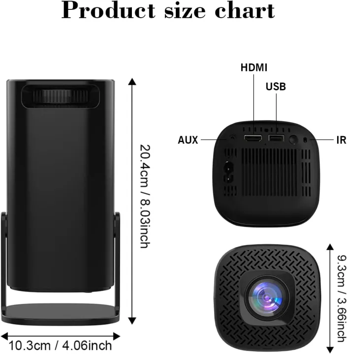 P30%20black%20smart%20android%20Projector%20indoor%20outdoor%20Portable%20Projector%20with%20WiFi%205g%20and%20Bluetooth%20Android%2011.0%20Smart%20Projector%20Auto%20Keystone%20180%C2%B0Rotatable%20Outdoor%20Movie%20Projector%20Compatible%20with%20Phone%20-%20Image%204