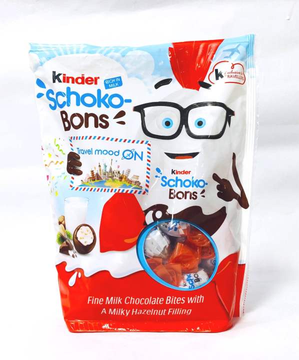 Kinder schoko- Bons milk chocolate Bites with a milky Hazelnut. 320gm