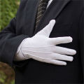 White Cotton Gloves Men Formal Tuxedo Uniform Gloves  Guard Parade Ceremony Costume Cosplay Coin Jewelry Butler Glove. 