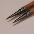 Round Wood Handle Triangular Petal Nail Brush Acrylic Nail Art Liner Brush Stripes Grid Flower Painting Drawing PenManicure Tool.
