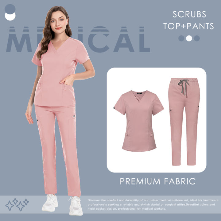 Hospital%20Work%20Clothes%20Medical%20Scrub%20Set%20Breathable%20High%20Men%20Women%20Workwear%20Pockets%20Nursing%20Uniform%20Doctor%20Nurse%20Dentist%20Overalls%20-%20Image%206