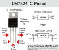 LM7824 Voltage Regulator. 