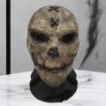 Halloween Ghost Face Full Mask, 3D Printed Stretchable Mesh, Comically Horrifying Cosplay Party Skull Headdress.. 