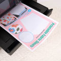 5pcs/10pcs Printable White Cotton Canvas Fabric for Inkjet Printer, A4 Size  Cloth for Image Printing. 