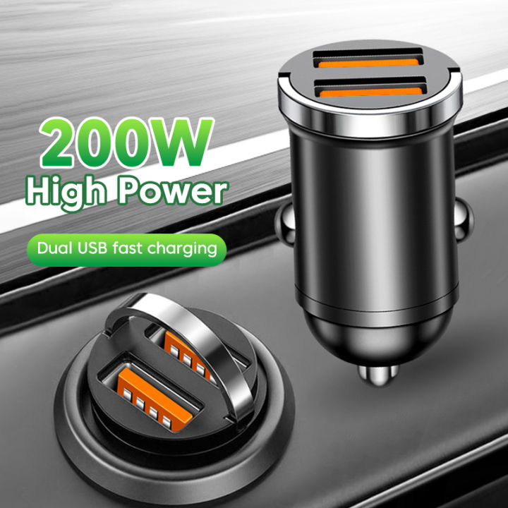 200W%20Dual%20USB%20Car%20Charger%20Pull%20Ring%20Fast%20Charging%20Car%20Phone%20Charger%20Adapter%20For%20Xiaomi%20Samsung%20Mini%20Car%20Charger%20-%20Image%203