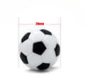 1Pc 28/32/36mm Mini Resin Table Soccer Balls, Black White Replacement Balls for Tabletop Football, Indoor Party Board Game. 