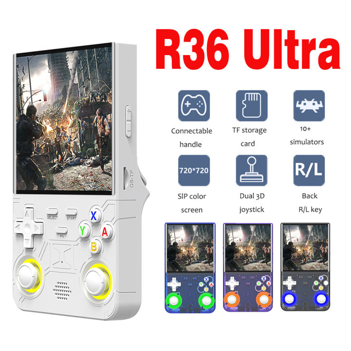 R36 ultra retro handheld video game console open source Linux system 4. ...