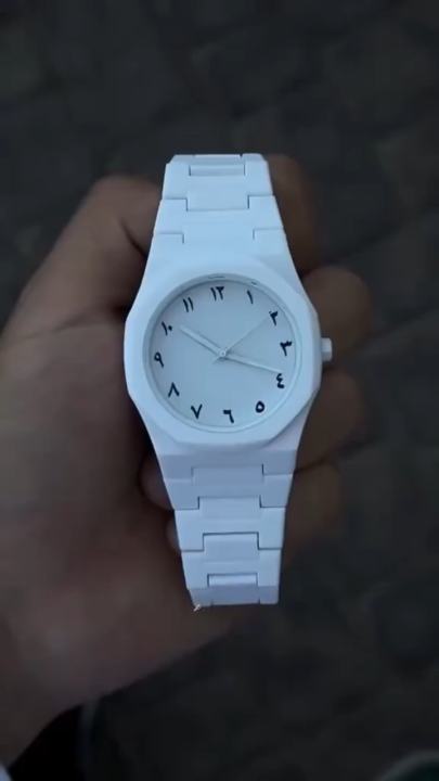 New Arabic Aura Watch for Men Boys| Matt Black Arabic Aura Watch for Men Women| Butterfly Clasp High Quality Fiber Chain