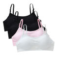 4pcs/Lot Teenage Girls Training Bras Seamless Middle High School Students Vest Bra Kids Children Back Buckle Bra Teens Underwear. 