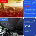 Car Sunshade Umbrella For Auto Shading Car Sun Shade Protector Parasol Summer Sun Interior Windshield Protection Accessories.
