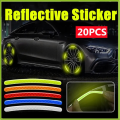 Car Wheel Reflective Stickers Tire Bumper Stickers Personalized Creative Motorcycle Electric Car Stickers. 