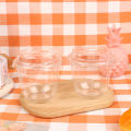 10Pcs 10Oz Disposable Mousse Cups Cake With Lid Clear Plastic Boxes Ice-Cream Dessert Picnic Pudding Jelly Dessert Yogurt Cups.