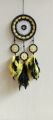 Beads Web Dream Catcher Hand made Yellow Unique Gift. 