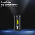 Type-C LED Handheld Strong Light Pocket Keychain Flashlight Mini Flashlight Small Light Outdoor Hiking Camping Accessories.