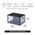 1Pack AJ Sneakers Box  Hardened Plastic Shoe Box  Stackable Cabinet Storage Box High-top Dustproof AJ Shoes Organizers Shoe Rack. 