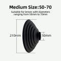 Universal Silicone Lens Hood Anti-Reflection Ring for    Fuji Eliminates Glass Glare for Aquarium/Window Shooting. 