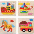 3D Wooden Jigsaw Puzzles For Child's Development - Early Education, Brain Teaser and Shape Matching Toy. 