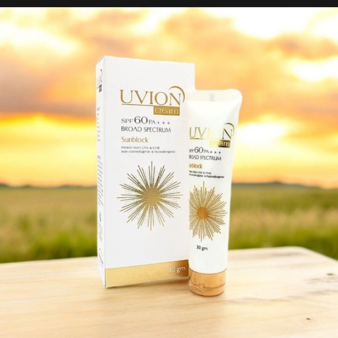 Uvion Cream SPF 60 broad Spectrum Sunblock
