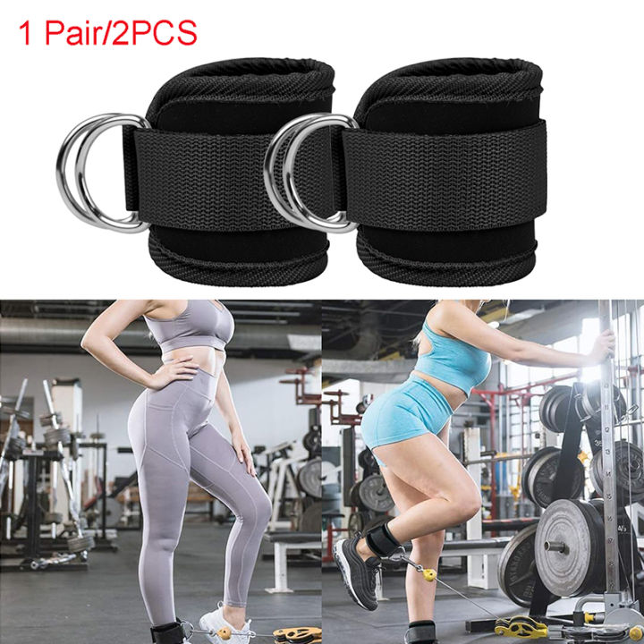 2PCS%20Ankle%20Straps%20Cable%20Double%20D-Ring%20Ankle%20Cuffs%20For%20Gym%20Workouts%20Glutes%20Legs%20Strength%20Extensions%20Training%20Brace%20Support%20Sport%20-%20Image%204