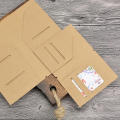 Kraft Paper File Folder for Refillable Travel Journals, Standard Portable Passport Size Kraft Refill Insert Cards Organizer. 
